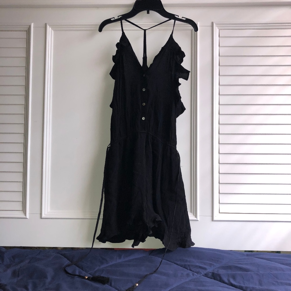 NWT Black Beachy romper